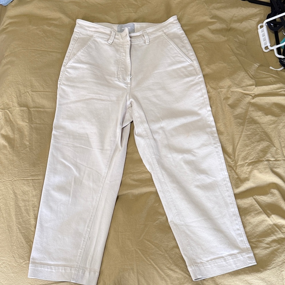 Everlane Beige High-Waisted Pants Size 8